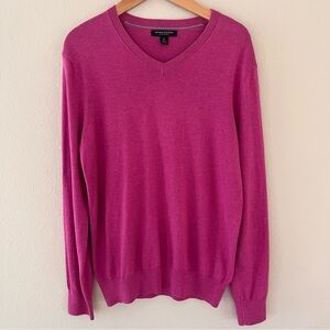 Banana Republic Sweater Medium Pink Silk Cashmere Soft Girl Preppy Luxury